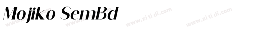 Mojiko SemBd字体转换
